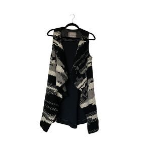 Anthropologie Guest Editor Wool Aztec Waterfall Vest